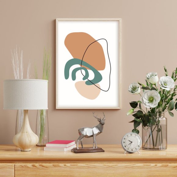 2/$35 Modern Minimalist Abstract Boho Wall Art Print Home Decor [No Frame] - Picture 2 of 6